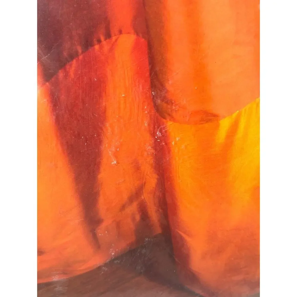 The Silk Trading Company Harvey Drape Curtain Panel Rust Two Tone 42” x 84”
